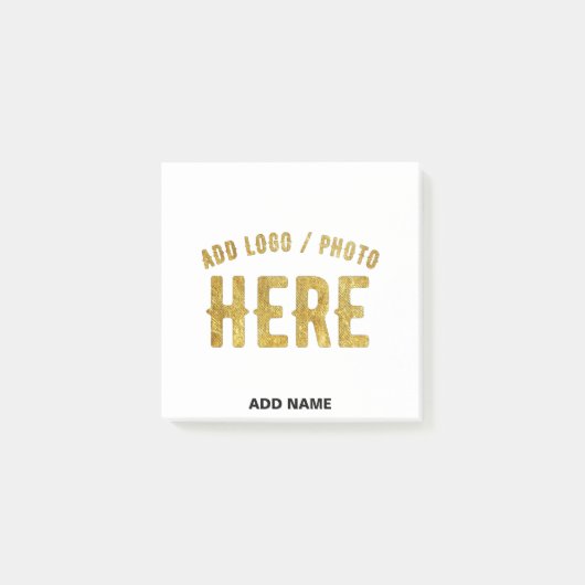 POST-IT® ÉLÉGANT BLANC PERSONNALISABLE MODERNE VERIFIED MAR (Devant)