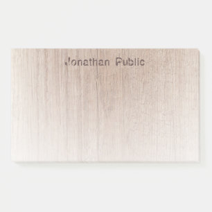 Post-it® Elégant bois look Modèle Trendy Distressed Text