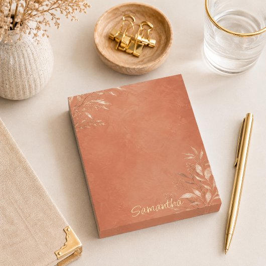 Post-it® Élégant Botanique en Terracotta