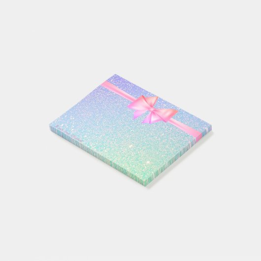 Post-it® Élégant, Bow, Glitterie (Incliné)