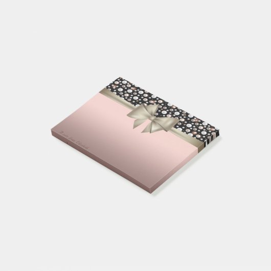 Post-it® Élégant, Bow, Pois (Incliné)