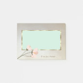 Post-it® Élégant, Cadre, Fleur (Devant)