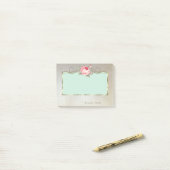 Post-it® Élégant, Cadre, Rose (Sur un bureau)