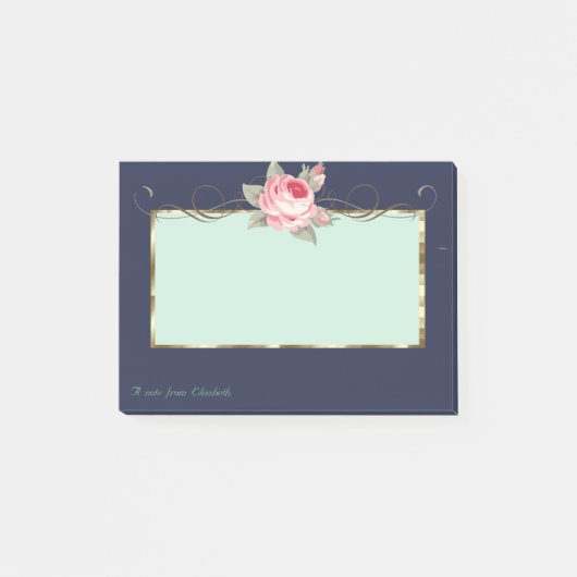 Post-it® Élégant, Cadre, Rose (Devant)