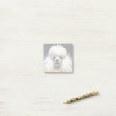 Post-it® Élégant caniche aquarelle (Sur un bureau)