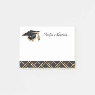 Post-it® Élégant capot de graduation personnalisé Black