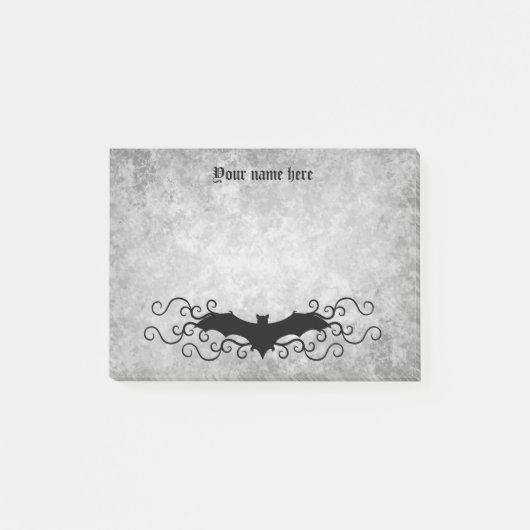 Post-it® Elégant chauve-souris gothique peut imprimer plus (Devant)