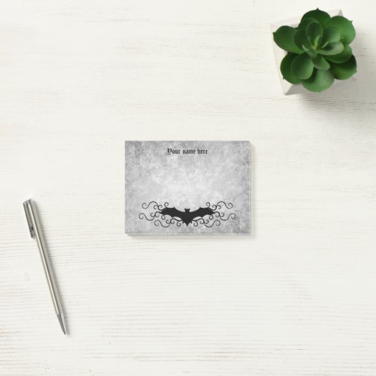 Post-it® Elégant chauve-souris gothique peut imprimer plus  (Bureau)