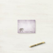 Post-it® Elégant chic dame éléphant vintage (Sur un bureau)
