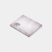 Post-it® Elégant chic dame éléphant vintage (Incliné)
