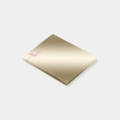Post-it® Élégant Chic, Féminin, Flamant Rose (Incliné)