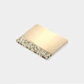 Post-it® Élégant Chic Fille Stylée , Paillettes Dorées (Incliné)