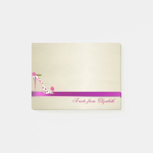 Post-it® Élégant Chic  Fille Stylée ,Talons Hauts (Devant)