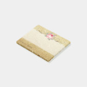 Post-it® Élégant, Chic, Rose, Glitterie (Incliné)