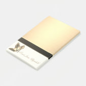 Post-it® Élégant Chic Stylish Girly, Faux Gold, Haut Talon (Incliné)