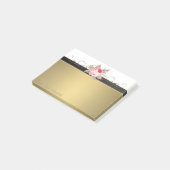 Post-it® Élégant Chic Stylish Girly, Faux Gold, Rose (Incliné)