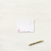 Post-it® Élégant Chic Stylish Girly, Flamant rose, Ananas (Sur un bureau)