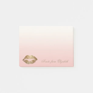 Post-it® Élégant Chic Stylish Girly, Glittery Lips