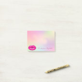 Post-it® Élégant Chic Stylish Girly Ombre Lips (Sur un bureau)
