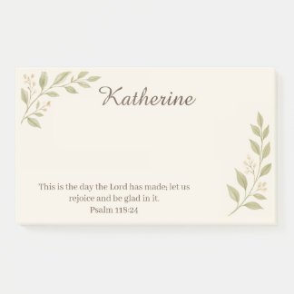 Post-it® Elegant Christian Botanical Sticky Notes 10"x6"