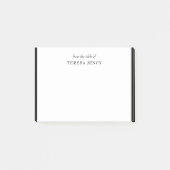 Post-it® Elegant Classic Black White Desk Design (Devant)