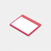 Post-it® Elégant confetti en or sur la Bourgogne (Incliné)