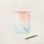 Post-it® Elégant Créez votre propre aquarelle Eucalyptus (Sur un bureau)