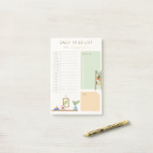 Post-it® Élégant customisé quotidiennement pour faire la li (Sur un bureau)