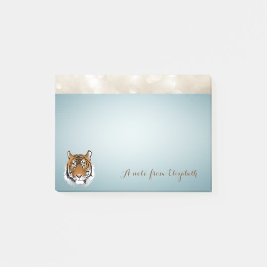 Post-it® Élégant Cute Lovely Stylish, Tigre, Personalisé (Devant)