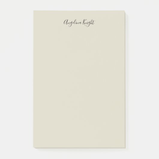 Post-it® Élégant Design Chic Plain écriture Script (Devant)