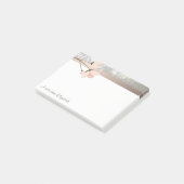 Post-it® Élégant Design Moderne, Fleur Personnalisé (Incliné)