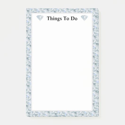 Post-it® Élégant diamant abstrait motif (Devant)