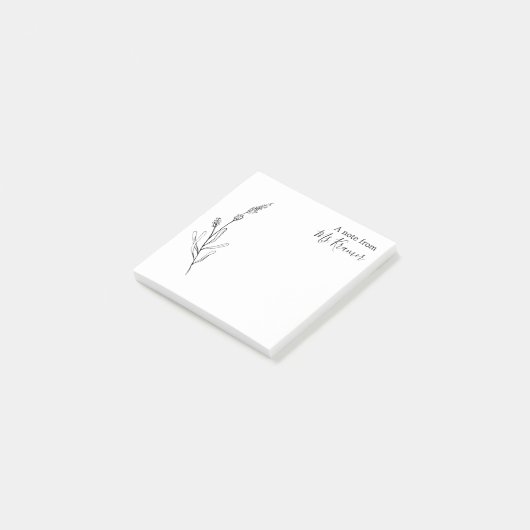 Post-it® Élégant Doodle Branch Post-it Notes (Incliné)