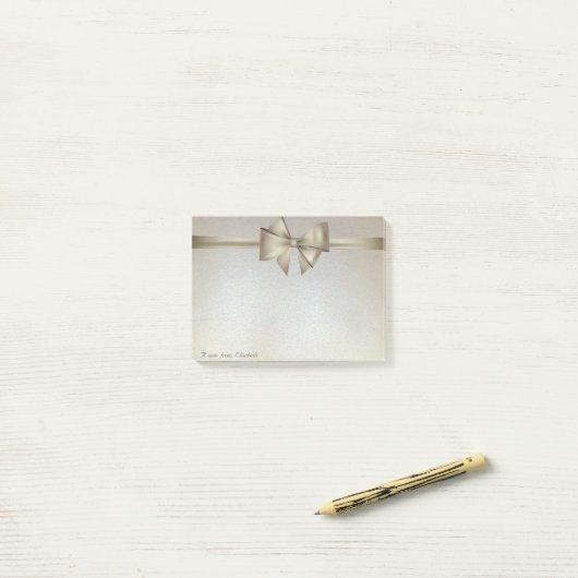 Post-it® Élégant, Élégant, Bow (Sur un bureau)