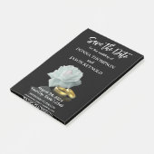 Post-it® Élégant Enregistrer la date White Rose Gold Ring S (Incliné)