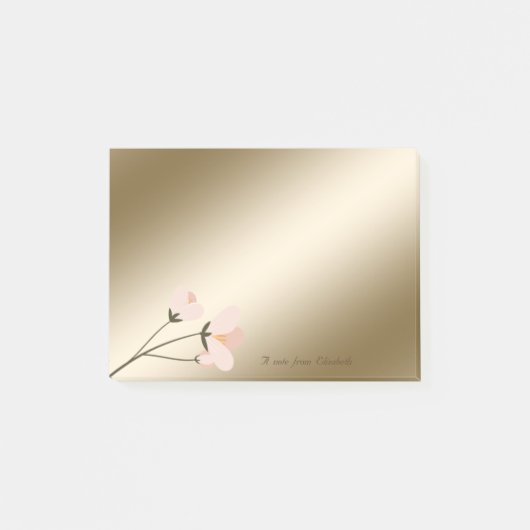 Post-it® Élégant et chic, fleur stylée (Devant)