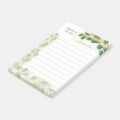 Post-it® Elégant Eucalyptus Floral Des Choses À Faire (Incliné)