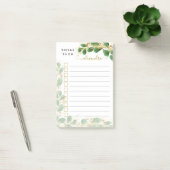 Post-it® Elégant Eucalyptus Monogrammed Que Faire (Bureau)