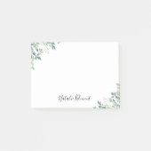 Post-it® Elégant Eucalyptus Verdure Rustique Feuilles verts (Devant)