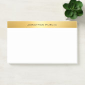Post-it® Elégant Faux Gold Modèle Moderne Professionnel (Bureau)