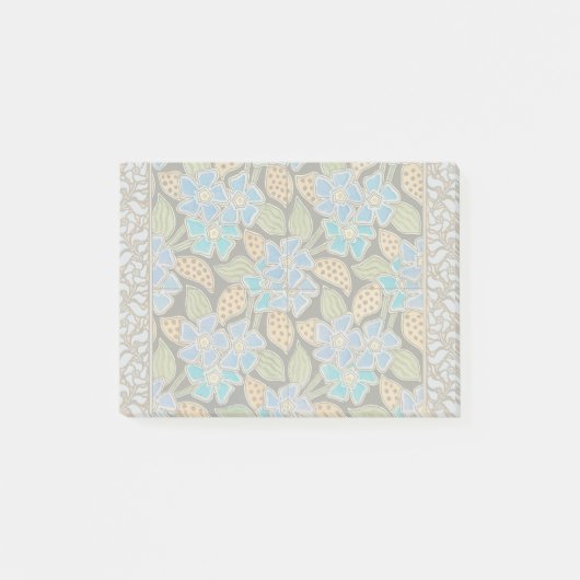 Post-it® Élégant Fleur Bleu Périwinkle Floral Classic (Devant)