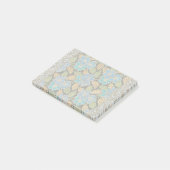 Post-it® Élégant Fleur Bleu Périwinkle Floral Classic (Incliné)