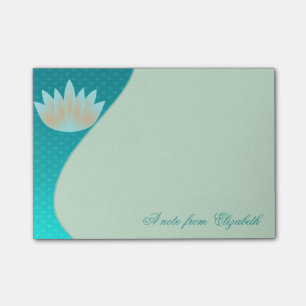Post-it® Élégant Fleur de Lotus Féminin