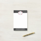 Post-it® Élégant Floral & Chalkboard Personnel Ou Professio (Sur un bureau)