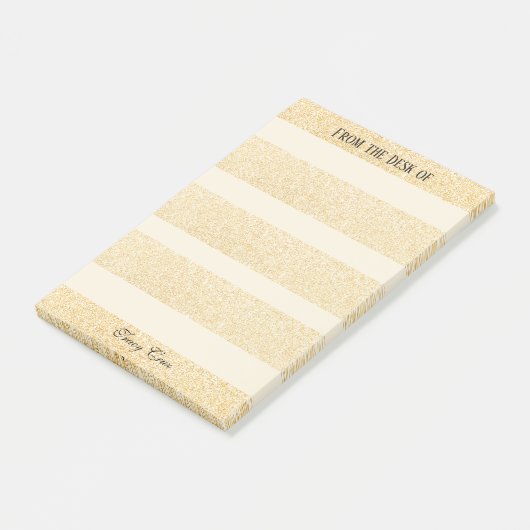 Post-it® Elegant Gold Custom Notes (Incliné)