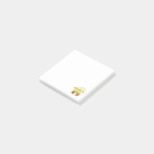 Post-it® Elegant Gold House Symbole Real Estate Design (Incliné)