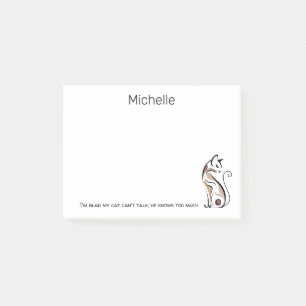 Post-it® Élégant Kitty moderne, Maman de chat, Funny Person