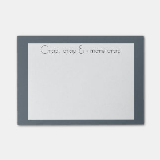 Post-it® Elégant look Crap, Crap & More Crap Fun Cote