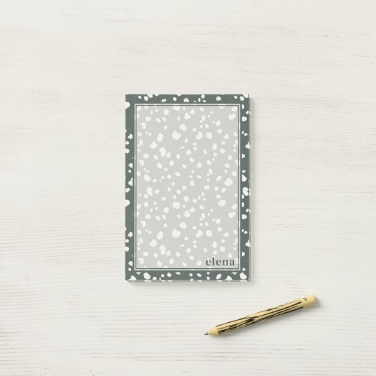 Post-it® Elegant Lunaria Monogram Personalized (Sur un bureau)