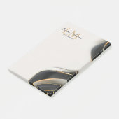 Post-it® Elegant Luxe Aesthetics Monogram Black Veil  (Incliné)